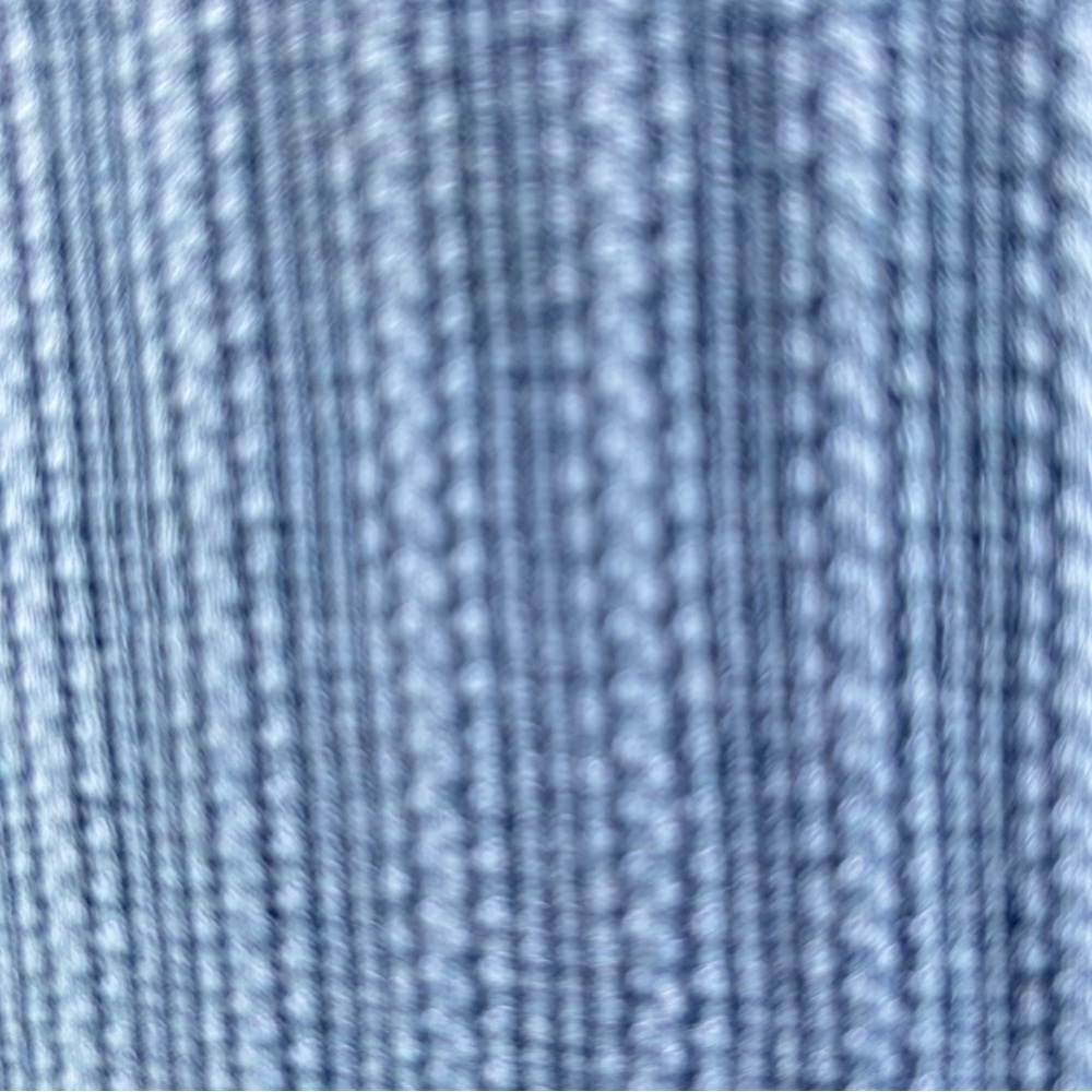 4/$20 Vintage Maggie Lawrence Blue Ribbed Knit Tee Short Sleeve Top - Picture 4 of 4